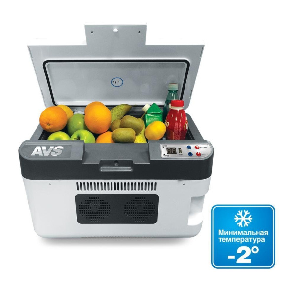 Холодильник автомобильный AVS CC-24WBC (24л 12В/24В/220В)
